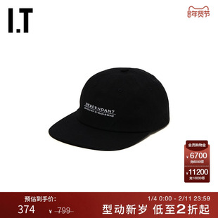IT DESCENDANT男款平檐棒球帽新款潮流日系纯色鸭舌帽DSHT07ML