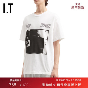 C.E男装 潮流图案印花圆领半袖 宽松短袖 个性 S28T08MP T恤新款