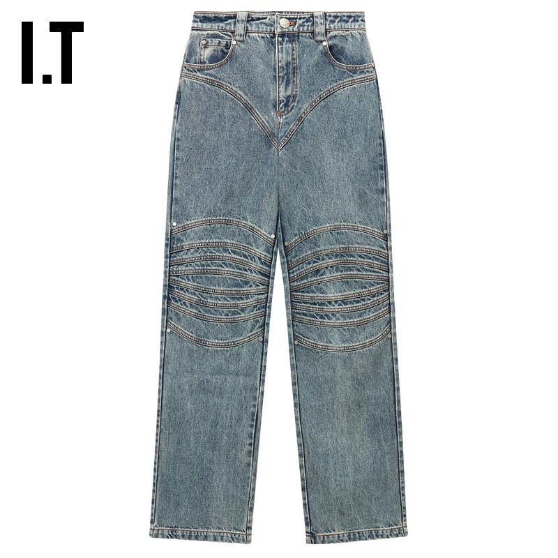 ITMARKGONG合身牛仔长裤