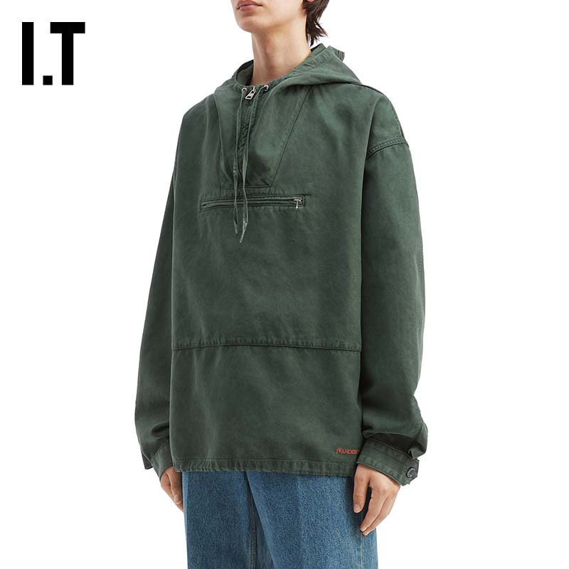 ITJWAnderson半拉链连帽上衣