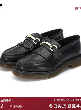 IT Dr. Martens女款皮鞋复古英伦风流苏厚底乐福鞋024001WI