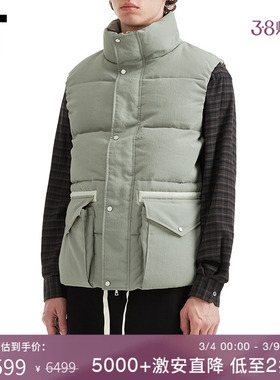 IT SOPH. SOPHNET.男装立领羽绒马甲新款休闲户外风羽绒背心外搭
