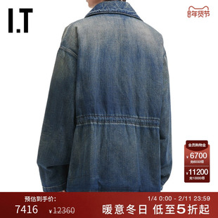 IT MM6 Maison Margiela男装牛仔夹克新款率性街头宽松水洗外套