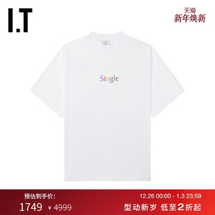 VETEMENTS女装 饰落肩半袖 中长款 随性休闲字母装 廓形T恤新款