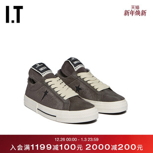 潮流质感系带休闲鞋 新款 厚底牛毛皮运动鞋 2EX796MP DRKSHDW男款