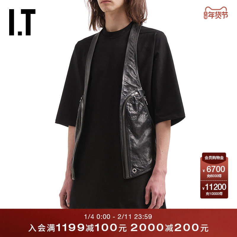 IT Rick Owens男装露背皮马甲新款潮酷有型皮质背心外搭763LBEMQ,男装,常规马甲,淘宝优惠券,粉丝福利购,淘宝优惠卷