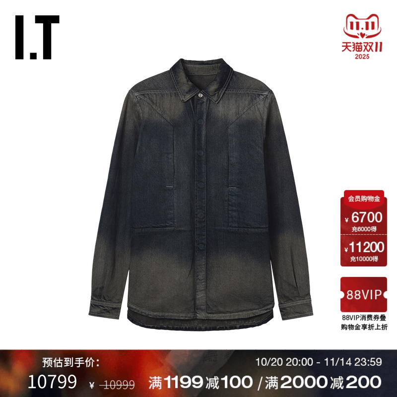 ITRickOwens宽松牛仔衬衫