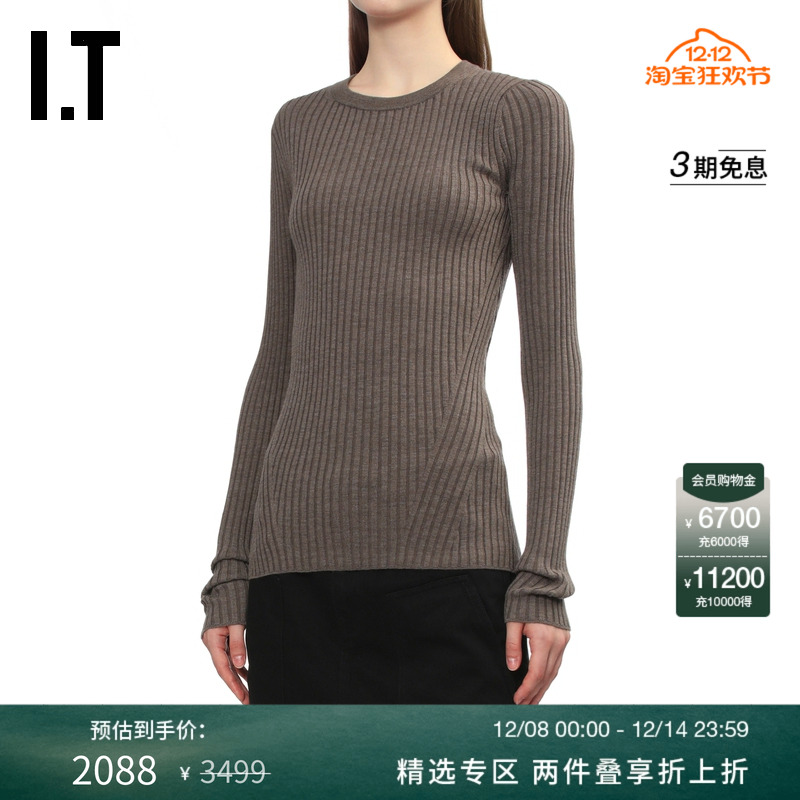 ITHELMUTLANG修身露背针织衫