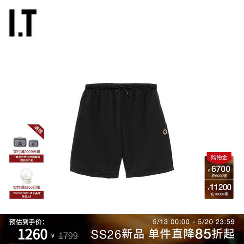 ITHERITAGEFLOSS纯色运动裤短裤