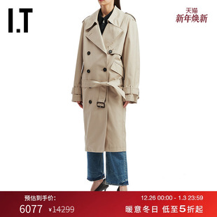 双排扣大衣新款 ATTICO女装 时髦摩登风衣长外套085C198P THE