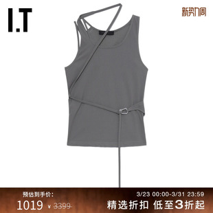 甜酷辣妹风袢带装 圆领背心新款 EMIL女装 饰内搭W91223XN HELIOT