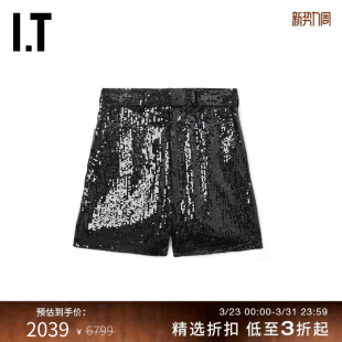 WOMEN女装 WATANABE 短裤 新款 JMP011XM 亮片缀饰休闲裤 JUNYA