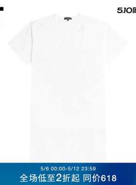 IT CDG COMME des GARÇONS HOMME PLUS男装中长款短袖T恤图案印花