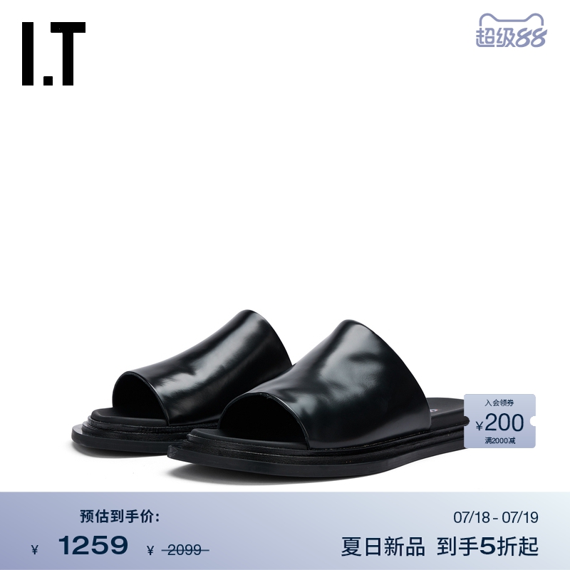ITCAMPERLAB露趾皮拖鞋