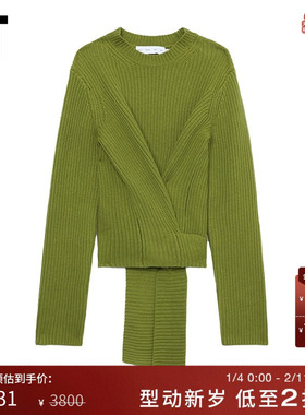 IT Proenza Schouler女装针织衫新品缠绕系结纯色毛衣337918XL