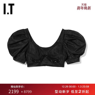 泡泡袖 Rocha女装 上衣新品 华丽宫廷风短款 5090B0 露脐衫 Simone