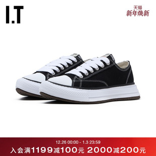 Mihara 潮酷有型尖头运动鞋 Yasuhiro女款 新款 702BLA 系带帆布鞋