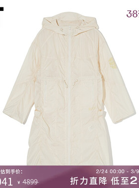 IT SJYP女装连帽长外套新品时尚休闲字母印花拉链薄外套JM110WXI