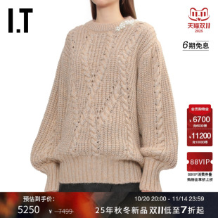 灯笼袖 Rocha女装 针织衫 新款 宽松毛衣MZMK4BXP 复古时尚 Simone