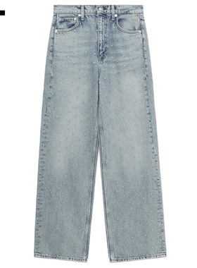 IT rag & bone女装水洗牛仔长裤新款时髦个性宽松直筒裤DE2998XO