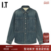 新款 复古质感上衣160J45XO 宽松长袖 牛仔衬衫 JIL SANDER女装