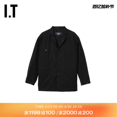 IT翻领西装夹克薄外套简约通勤