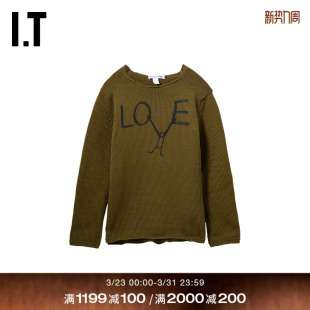 des COMME GARCONS SHIRT男装 文艺质感粗织毛衣 圆领针织衫 CDG