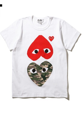 IT COMME des GARÇONS PLAY女装短袖T恤爱心247XA