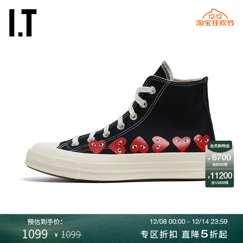 IT高帮帆布鞋休闲鞋时尚街头感