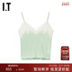 pushBUTTON女装 吊带背心时髦清凉蕾丝拼接合身打底0215FDX