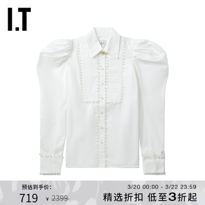 ITAje.羊腿袖上衣气质宫廷风