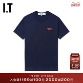 GARCONS川久保玲情侣基础日常合身短袖 T恤 COMME des CDG PLAY