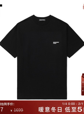 IT GOD SELECTION XXX男装宽松短袖T恤新款个性创意时钟印花半袖