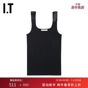 HELMUT 简约日常款 LANG女装 罗纹背心新款 纯色内搭2H1516XM 修身