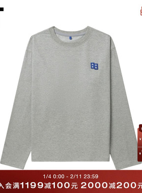 IT ADER error女装合身长袖T恤新款日常基础款圆领打底衫YTS1GRAO