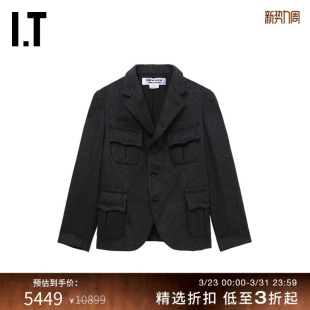 CDG GARCONS女合身毛呢西装 COMME GARCONS 夹克 DES