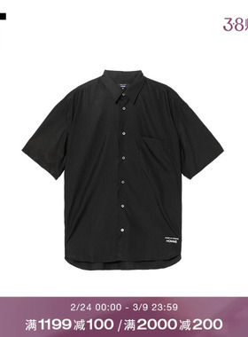 IT CDG COMME des GARCONS HOMME男装宽松纯色短袖衬衫时尚型男