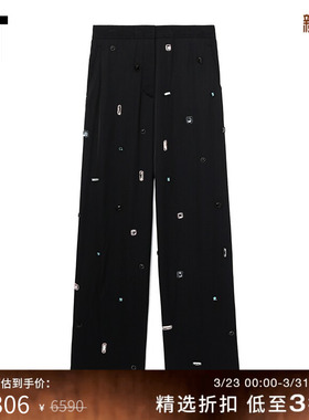 IT 3.1 Phillip Lim女装阔腿裤长裤新款摩登华丽钻饰缀饰50275PXM