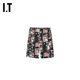 des GARCONS 饰短裤 CDG 满幅涂鸦装 COMME BLACK情侣款 HOMME