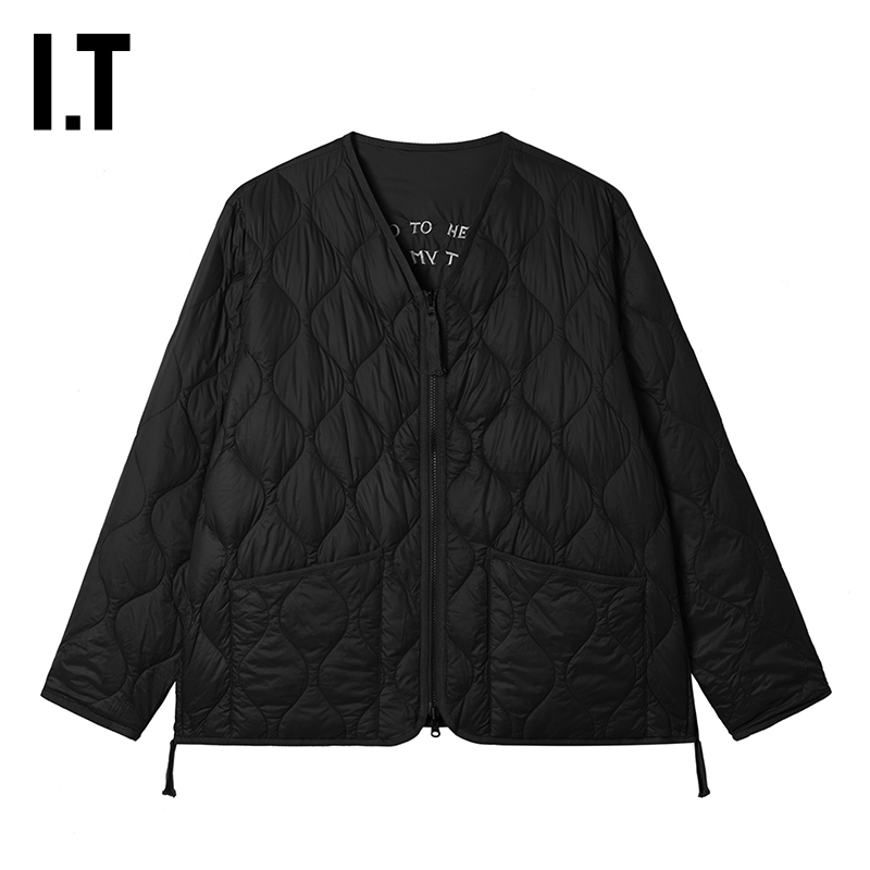 ITTAION两面穿羽绒服复古日系
