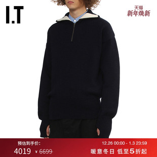 新款 半拉链翻领针织衫 WATANABE男装 动物图案刺绣毛衣 JUNYA