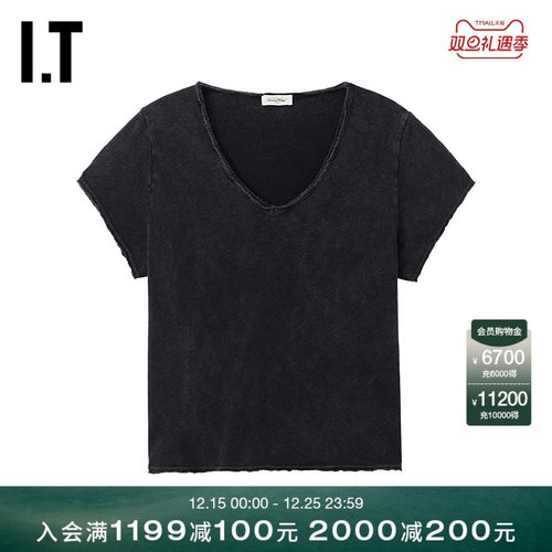 ITAmericanVintageV领短袖T恤