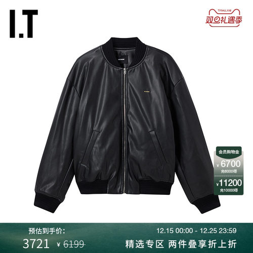 ITWe11Done皮革感飞行员夹克