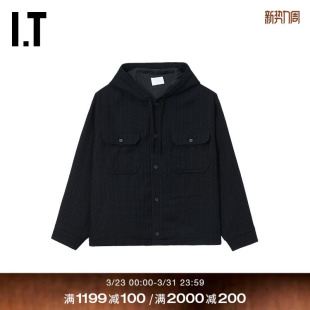 牛仔夹克新款 zelig男装 复古文艺图案绣线外套CL12HBMQ samuel