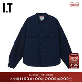 复古日潮翻领水洗工装 上衣FG076EMQ 衬衫 新款 nanamica男装 长袖