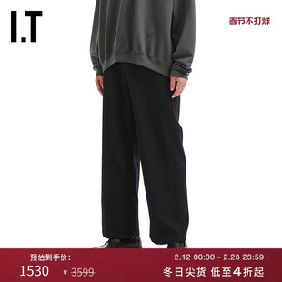 IT MARKAWARE男装西装裤长裤新款简洁通勤纯色直筒裤西裤6PT03CMP