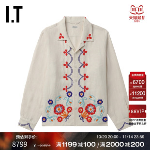 BODE男装 复古文艺串珠图案装 翻领长袖 新款 饰上衣5SH030MO 衬衫