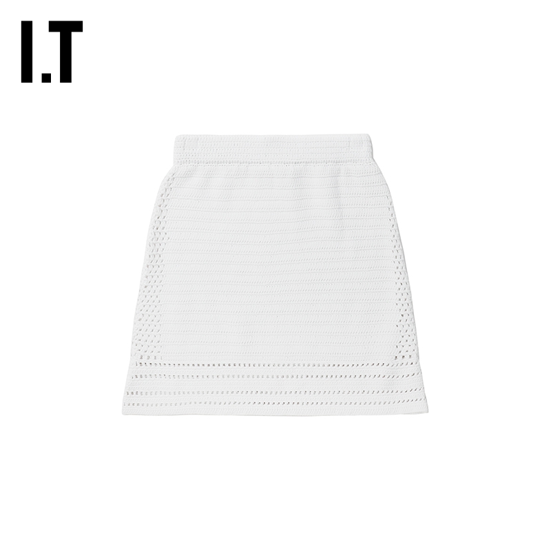 ITIRO钩针编织半身裙清爽时尚