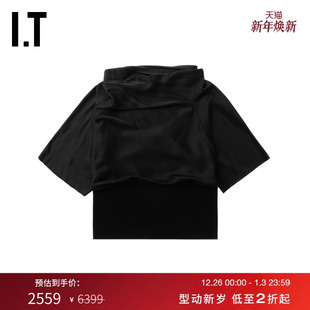 Rick 解构感九分袖 Owens女装 个性 上衣0723CHXO 不对称上衣新款