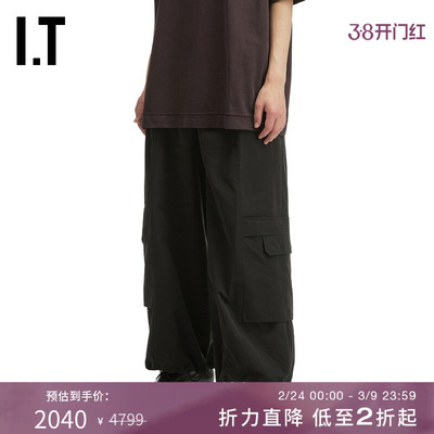 ITJUUN.J阔腿裤工装裤